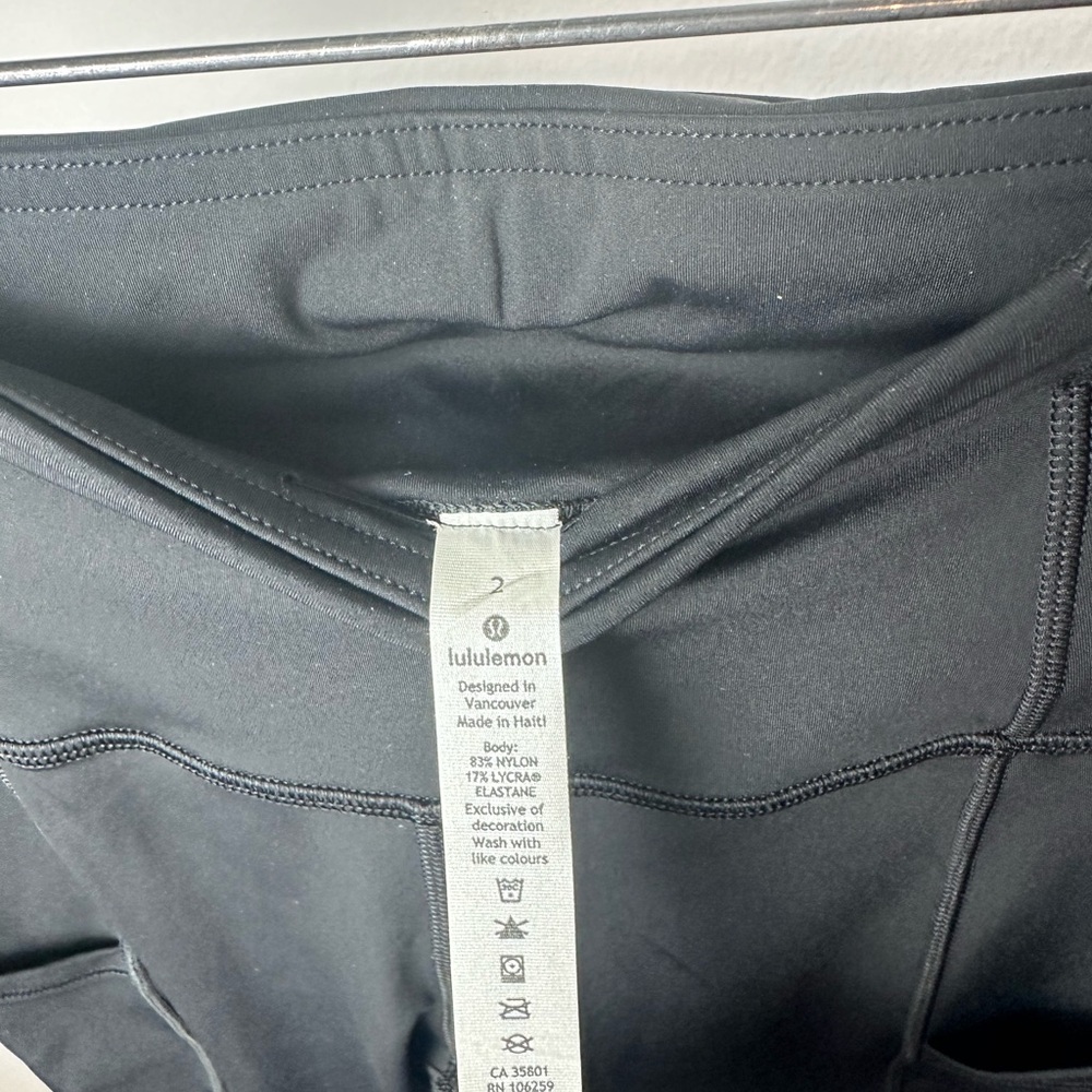 #59 LULULEMON Fast and Free Brushed Fabric High-Rise Tight 28" SIZE 2 workout - Picture 9 of 12